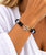 Strtetch Fob Bracelet - Rhodium/Black