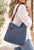 The Wanderer Crossbody Jute Bag - Denim