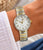 Women's Stretch Band Watch - Classic Two Tone