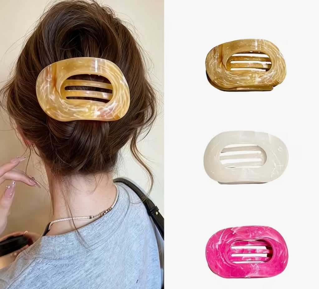 Flat Style Flat Hair Clip - Pink