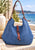 Urban Jute Shoulder Bag - Denim