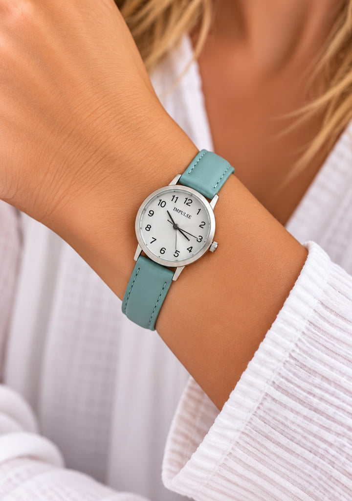 Slap Watch - Silver / Light Blue