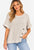 Justine Linen Top By Maglia - Natural