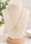 Graduated Circles With Swarovski Crystal Necklace - Gold/Crystal