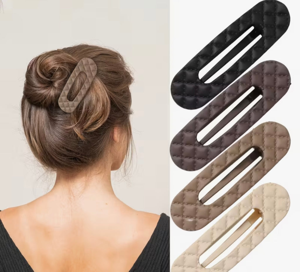 Flat Matte Hair Claw - Black