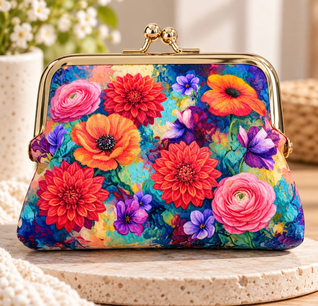 Kiss Lock Purse - Print