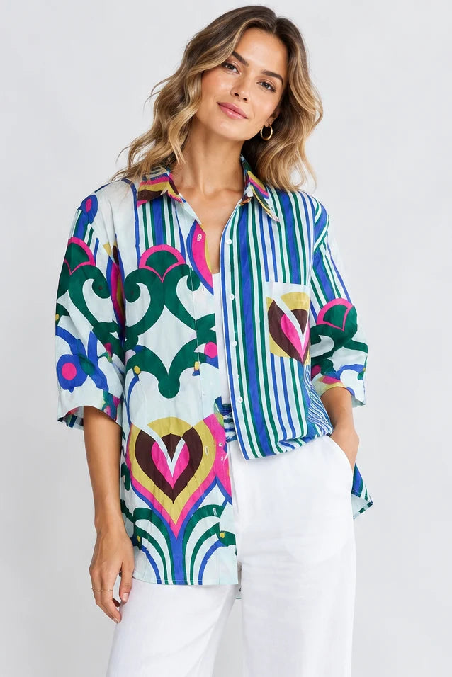 Sadie Shirt By LulaLife - Ocean