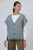 Button Front Vest By Namastai - Gravel