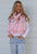 Embroidered Winter Scarf - Pink