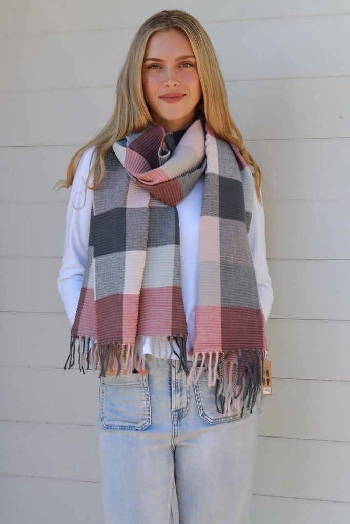 Scarf - Grey Multi