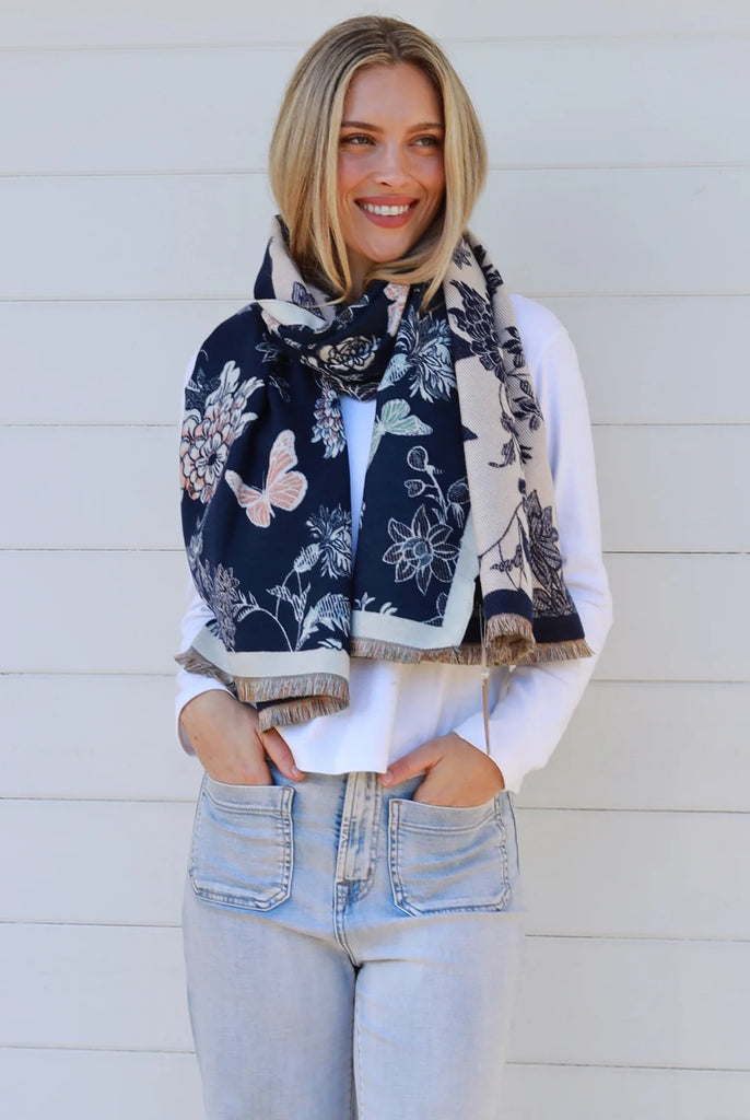 Winter Scarf - Navy