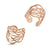 Metal Open Cut Ring/Open Shank - Rose Gold