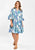 Tiered Dress By Saint Lori - Aqua Orchid