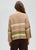 Crop Stripe Jumper By LD&Co - Walnut