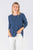 Paloma Linen / Cotton Knit Top - Navy