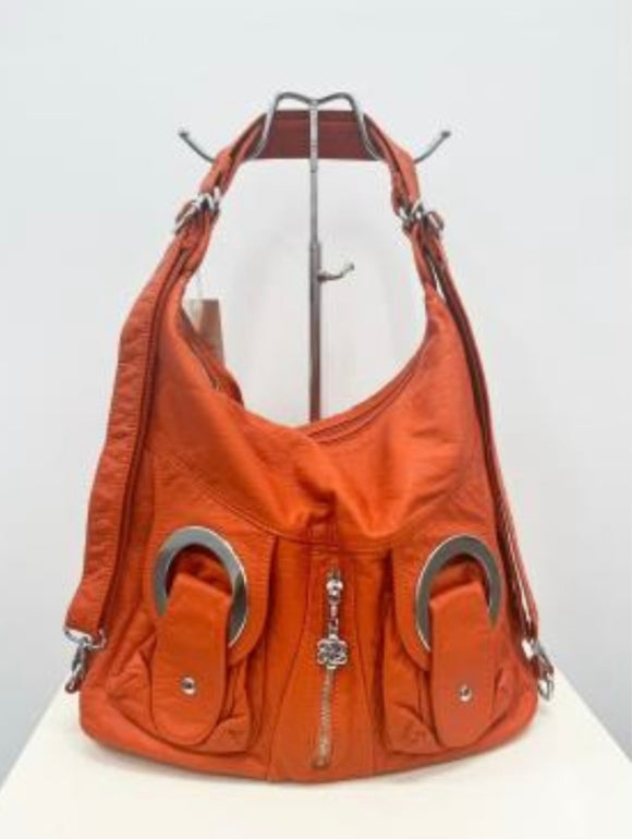 The 3 Way Handbag - Orange