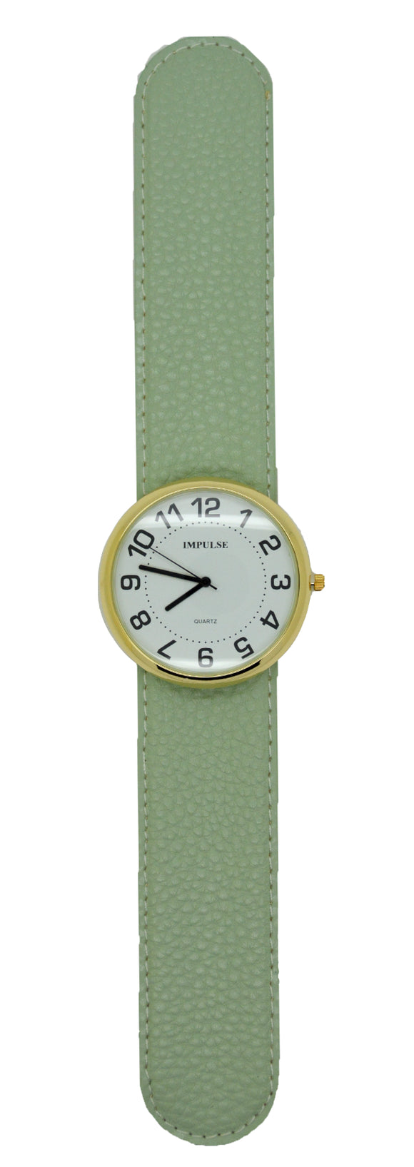 Large Slap Watch - Gold / Green