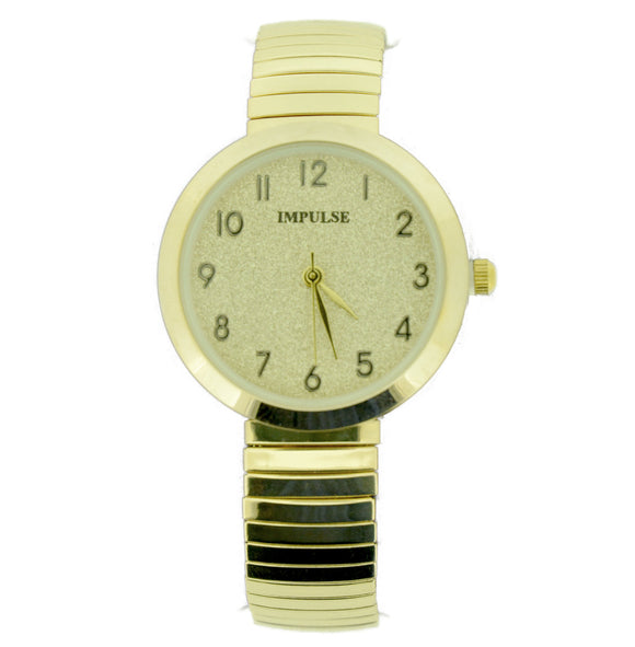 Glitter Stretch Watch - Gold