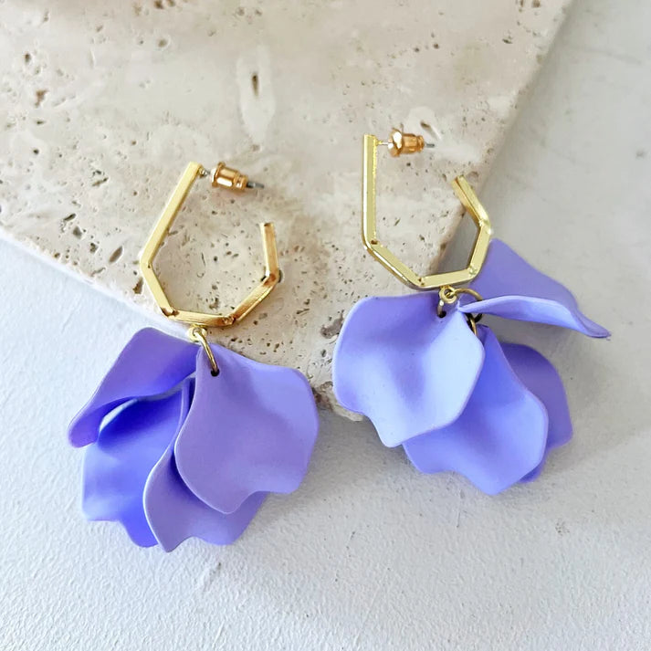 April Earrings - Jacaranda