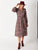 Shirt Maker Dress In Mocha/Pink