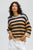 Chunky Stripe Crew By LD&Co - Charcoal