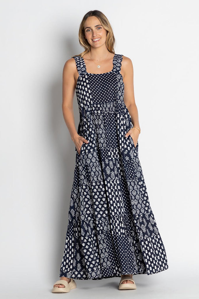 Talei Sundress By LulaLife - Navy