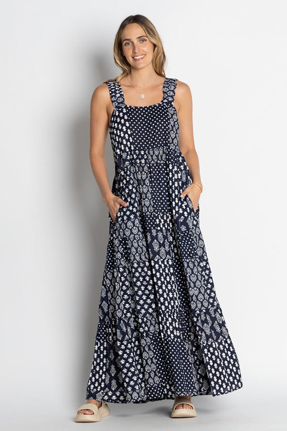 Talei Sundress By LulaLife - Navy