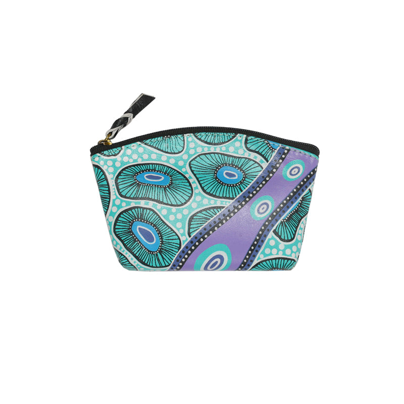 Hand Crafted and Hand Painted Leather Purse