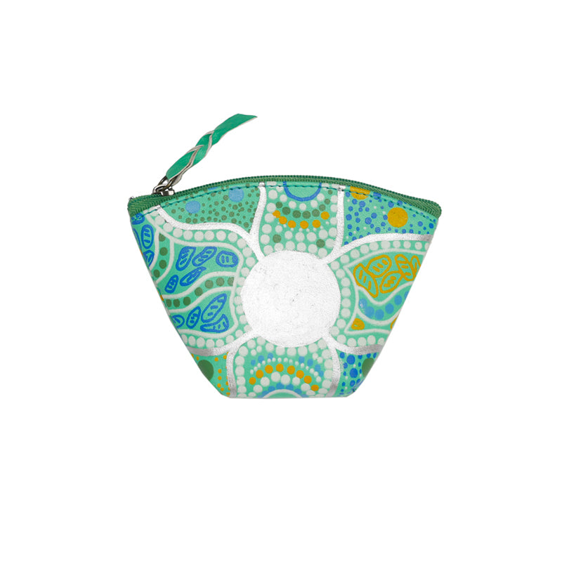 Hand Crafted and Hand Painted Leather Purse