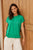 Shirley Cotton Slub Tee By Betty Basics - Green