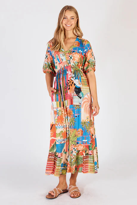 Jedda Midi Dress By Lulalife - Spice