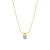 Glass Pearl Snake Chain Necklace - Gold/Grey Pearl