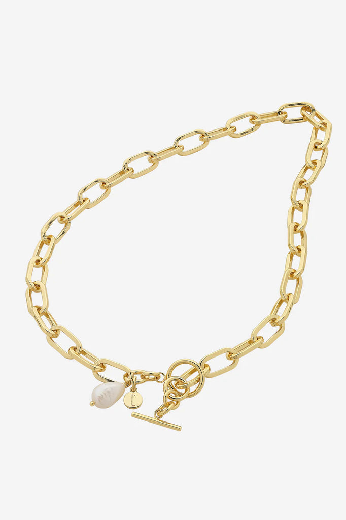 Liberte' Darcy Gold Pearl Necklace