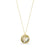 Metal Tree Of Life Design Necklace - Gold/Grey Mother Of Pearl