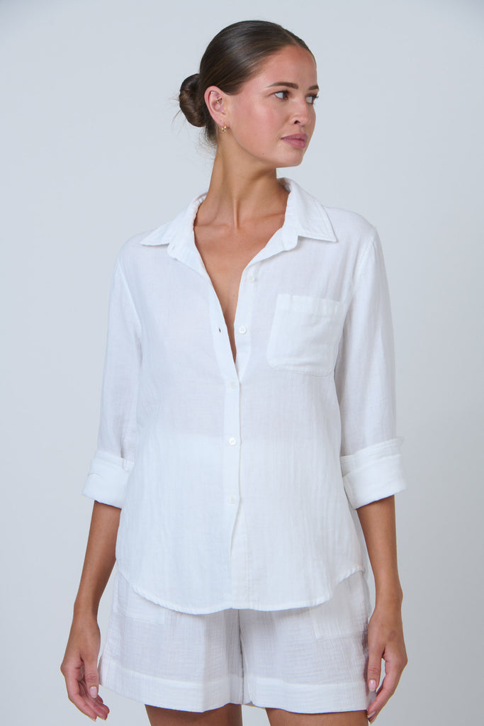 Cotton Shirt By Namastai - White