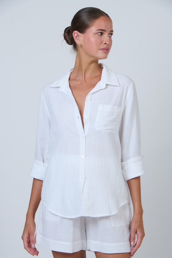 Cotton Shirt By Namastai - White