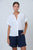 Waffle Cotton Top By Namastai - White