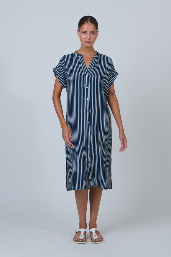 Button Front Dress By Namastai - Mooring Lines