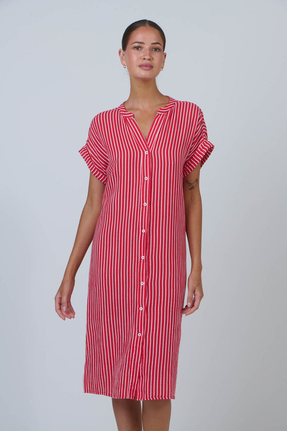 Button Front Dress By Namastai - Signal Lines