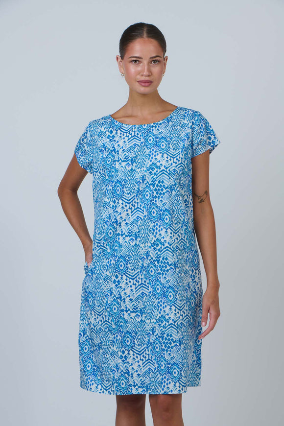 Cotton Cap Sleeve Dress By Namastai - Aqua Souk