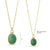 Green Aventurine Pendant - Gold Plated