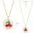 Metal Dried Flower Necklace - Gold/Rose