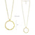Circle Pendant Necklace - Gold