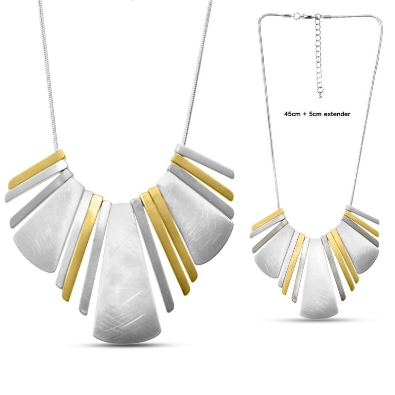 Metal Fringe Necklace