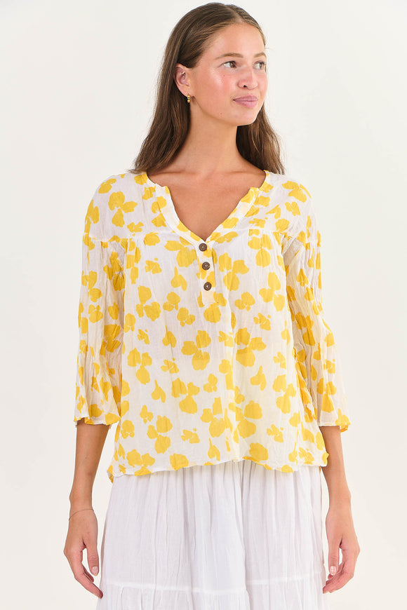 Daffodil Cotton Top By Namastai