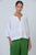 Button Front Crinkle Cotton Top By Namastai _ White