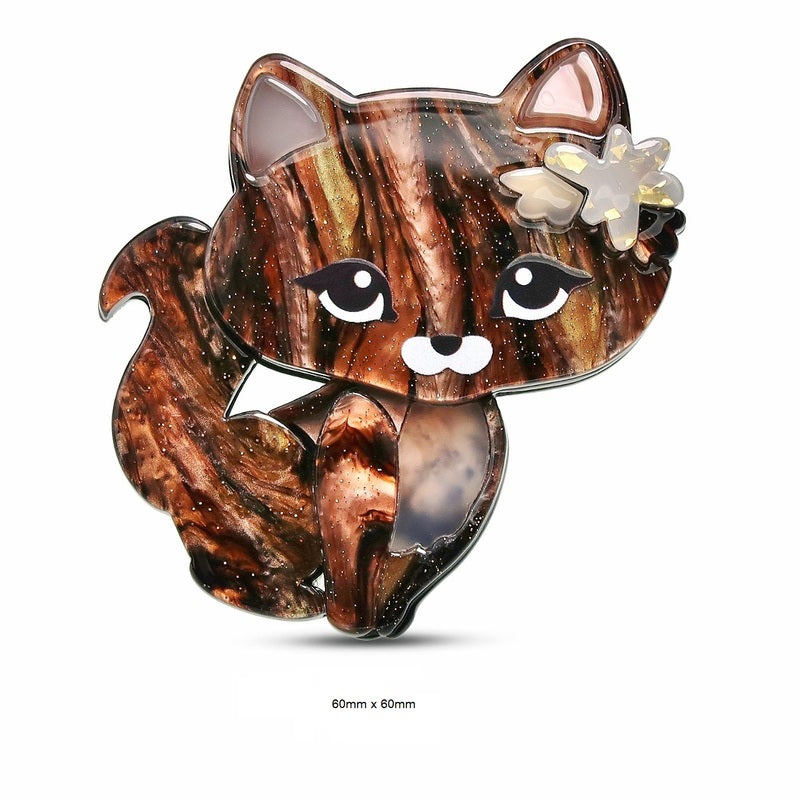 Resin Brooch - Cat