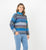 Billie Stripe Jumper By Bromley - Denim