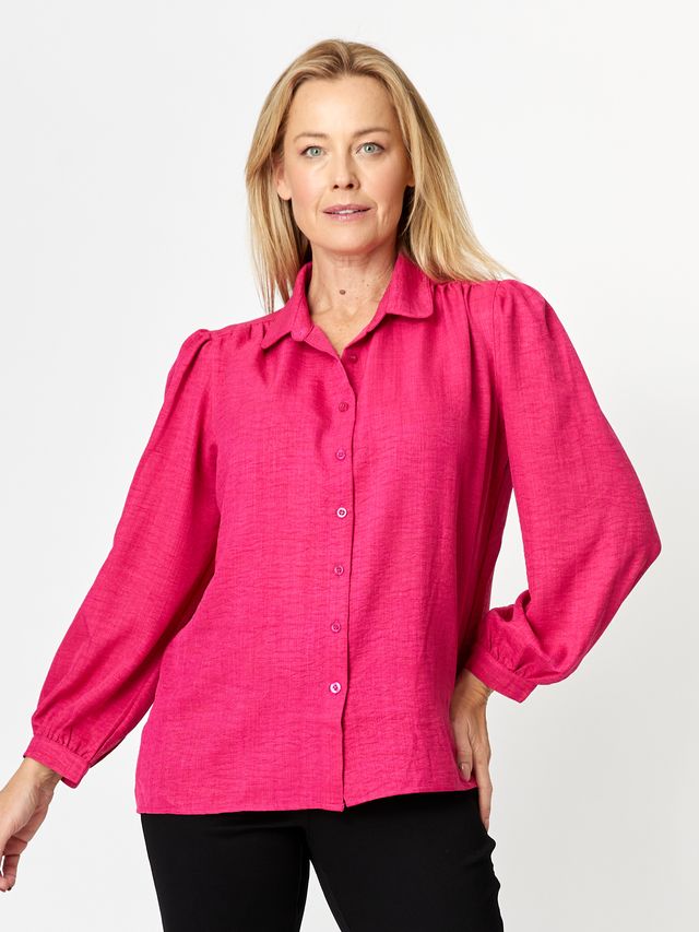 Core Season Shirt By Cordelia St - Hot Pink