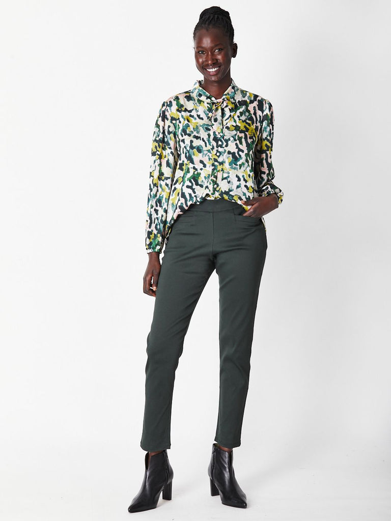 Suit Up Slim Pant By Luna Sky - Khaki